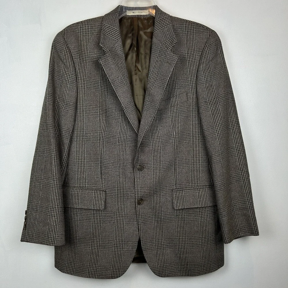 Polo University Club Ralph Lauren Blazer Mens 42R? Houndstooth 2 Button
